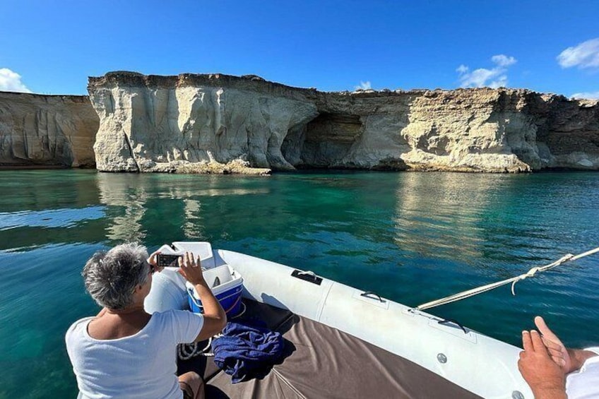 Syracuse: Full Day Private Boat to Caves and Coves with Aperitif 2