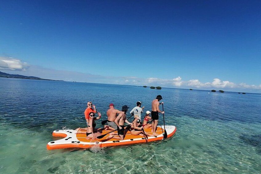 Giant paddle session in group 3