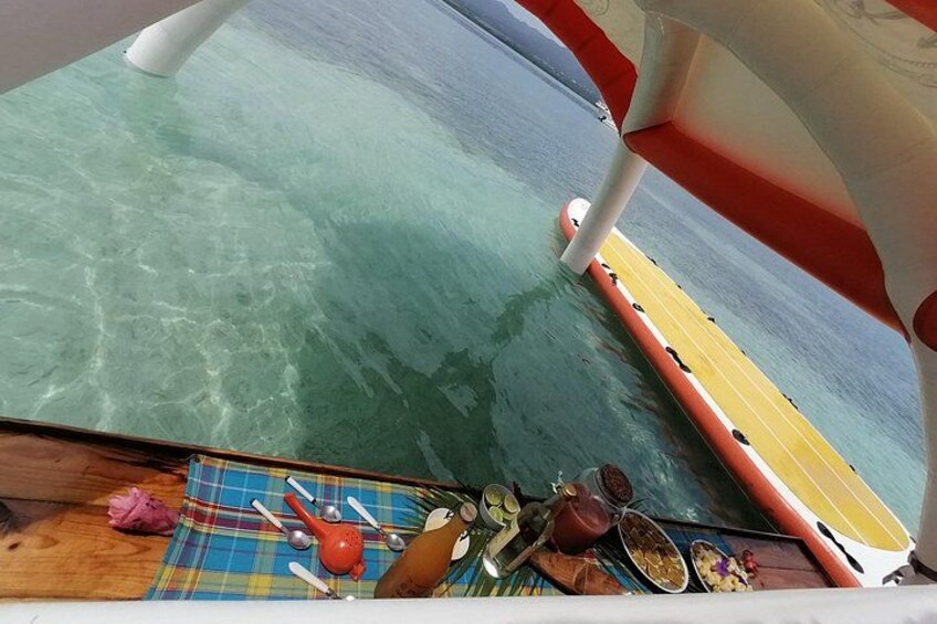 Boat Tour with Lunch in the Water in Guadeloupe Lagoon 4