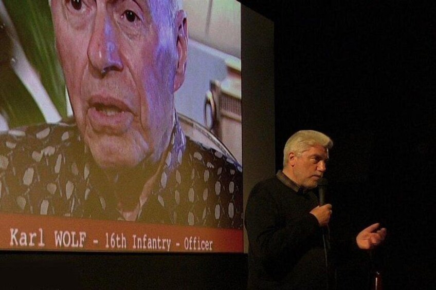 Rodolphe introducing one of his documentary film to the public. 4