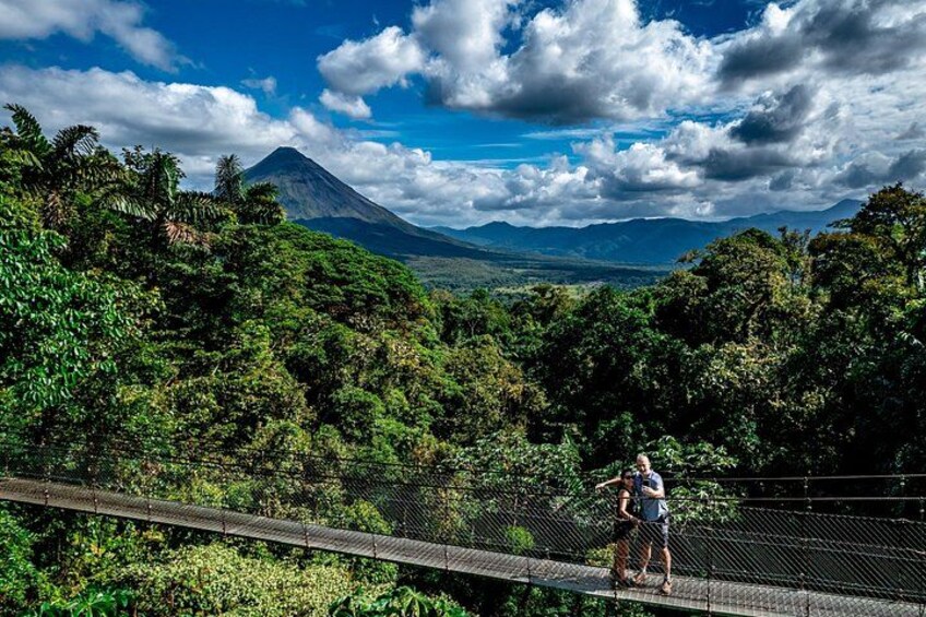 Hanging Bridges with Arenal Volcano View 1