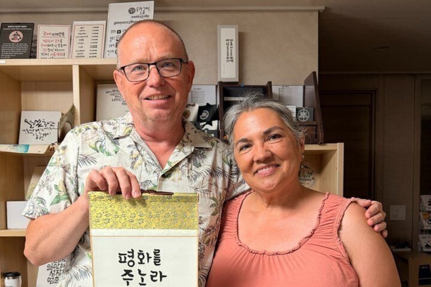 Korean Calligraphy class with Artwork 5