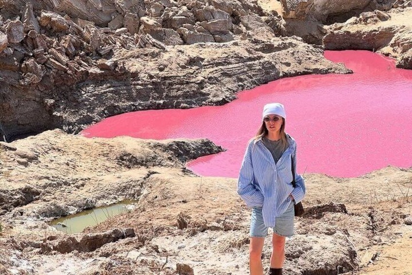 Dead Sea Pink Lake and Salt Beach Private Tour 1