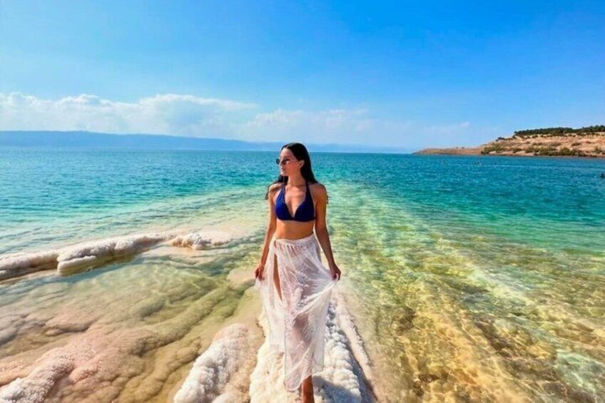 Dead Sea Pink Lake and Salt Beach Private Tour 3