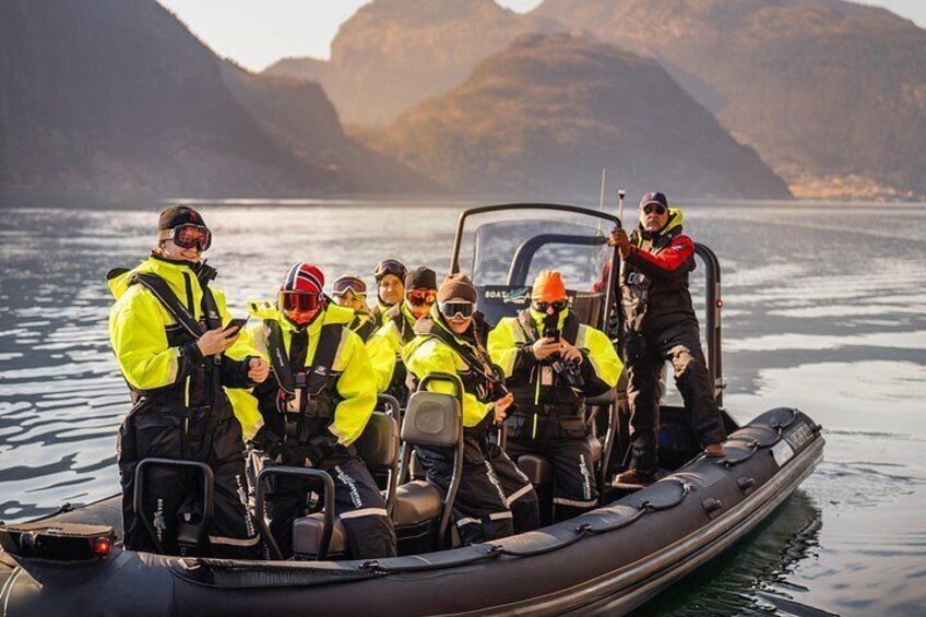 RIB adventure in the Lysefjord with fjord sightseeing 3