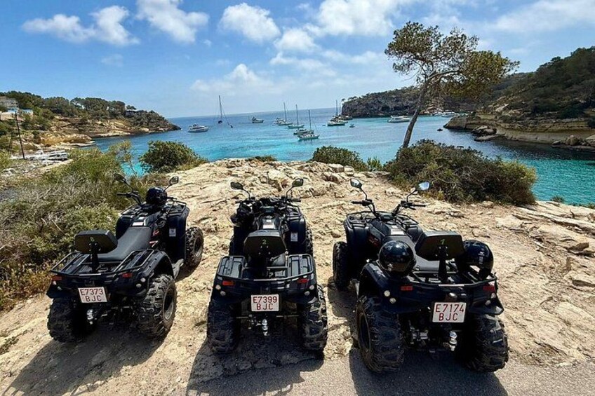 Mallorca: Quad tour in Magaluf through coves, viewpoints, and cliffs 1