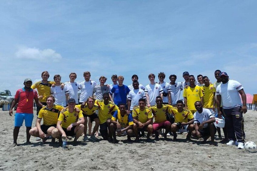 Beach Soccer with Locals In Cartagena 2