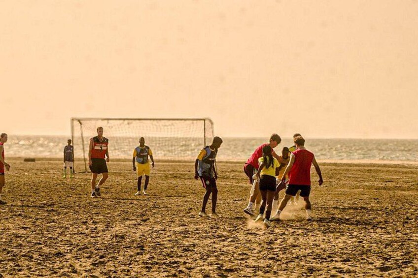 Beach Soccer with Locals In Cartagena 4