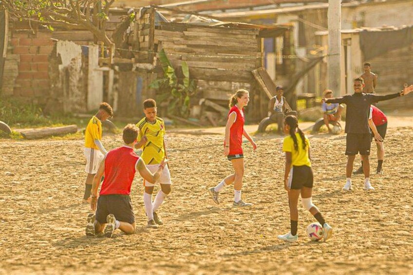 Beach Soccer with Locals In Cartagena 5