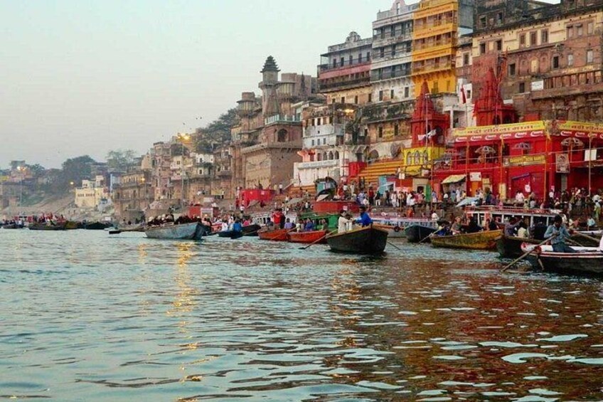 From Varanasi Private Tour with Temples Ghats and Rituals 1