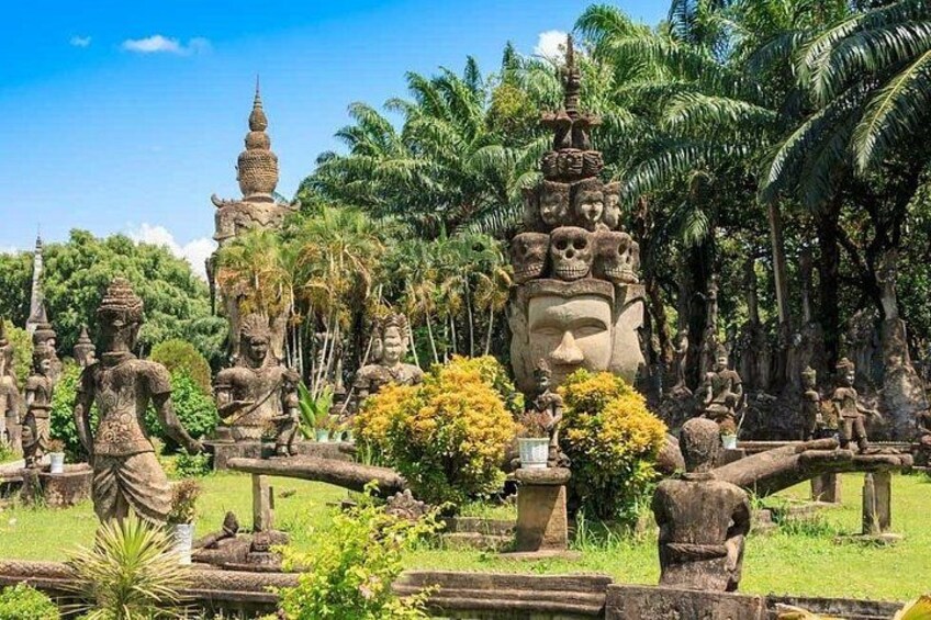 Vientiane by Bike Full-Day Private Tour with Buddha Park 5