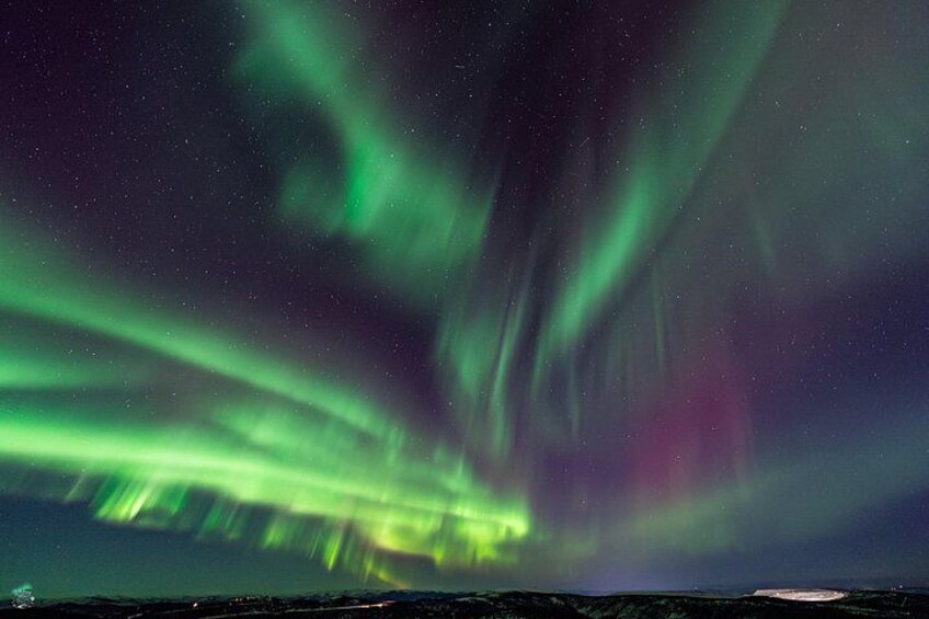 The Northern Lights over a landscape. 3
