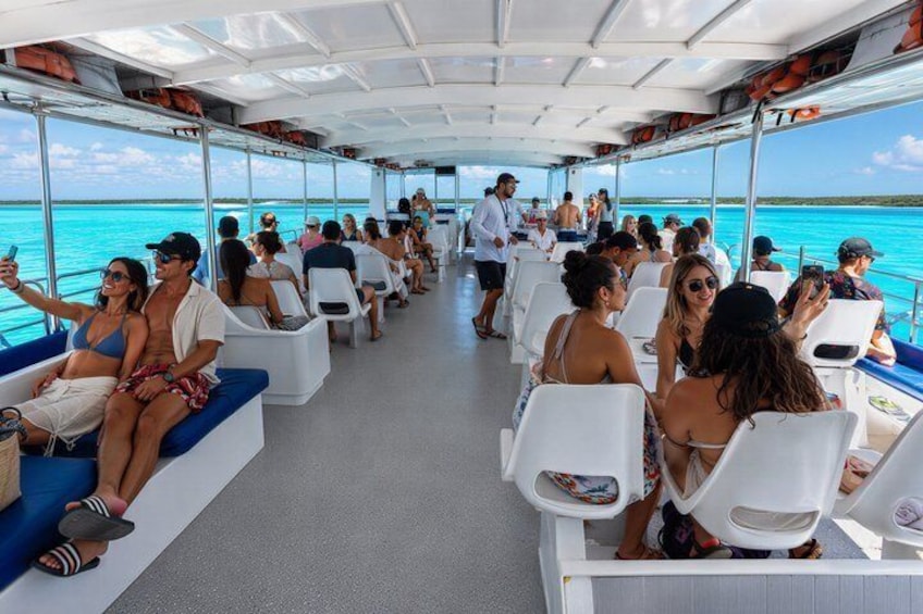 Discovering El Cielo Reef by Double Decker Catamaran 3