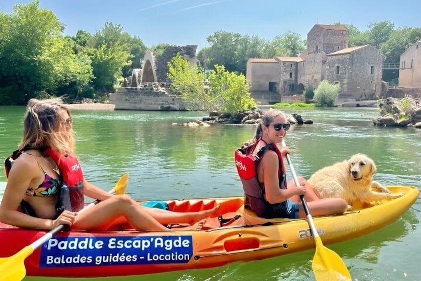 Guided kayak and paddle tour on the Herault 2