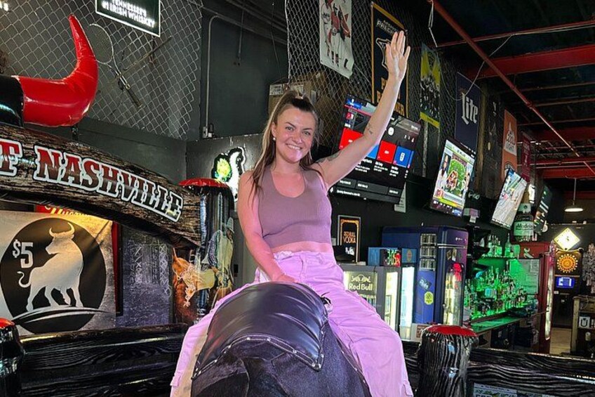 Mechanical Bull Ride at The Green Light Bar 5