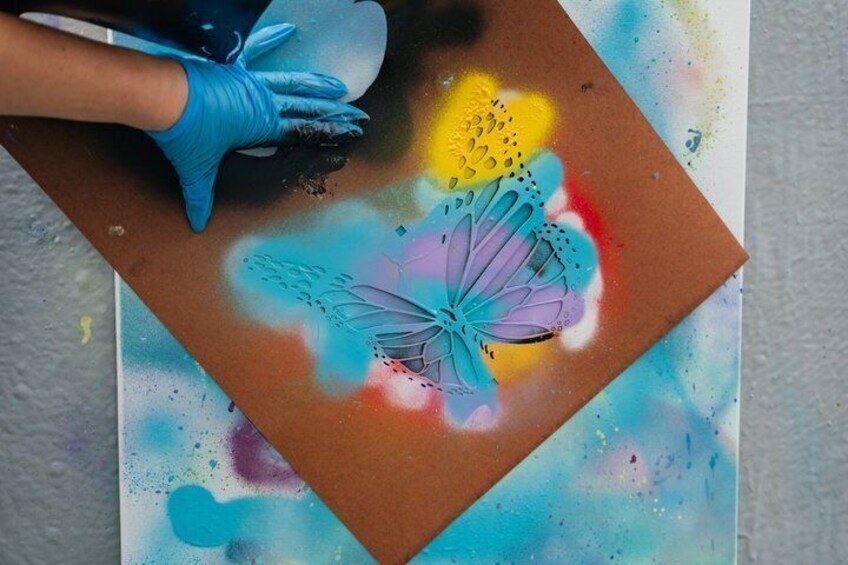 Skip the Line: Wynwood Walls Spray Paint on Canvas 2