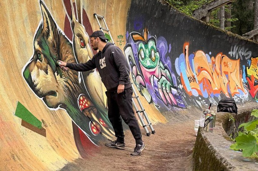 Spray Sarajevo: Graffiti Workshop at the Olympic Bobsleigh Track 1