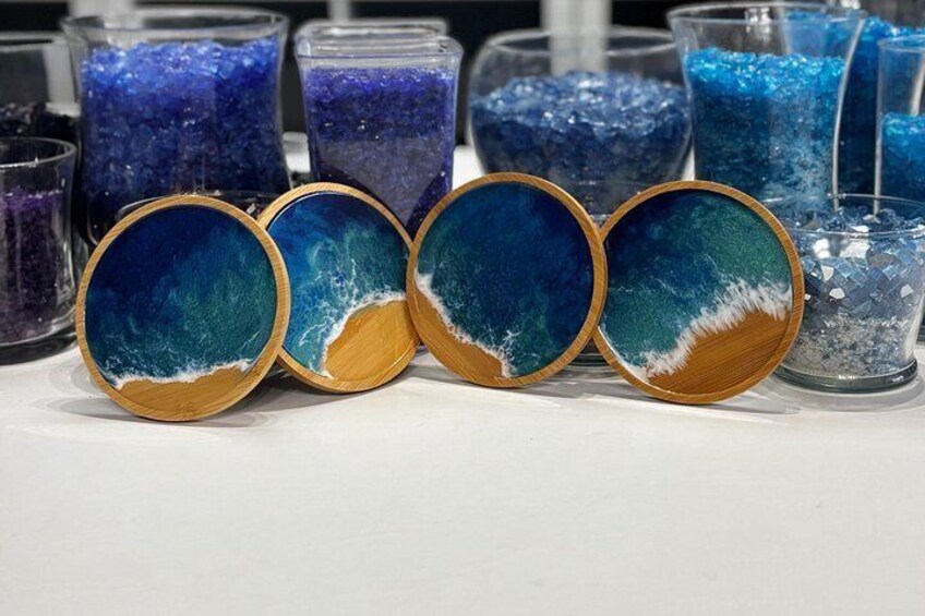 Siesta Key Resin Coaster Workshop 2