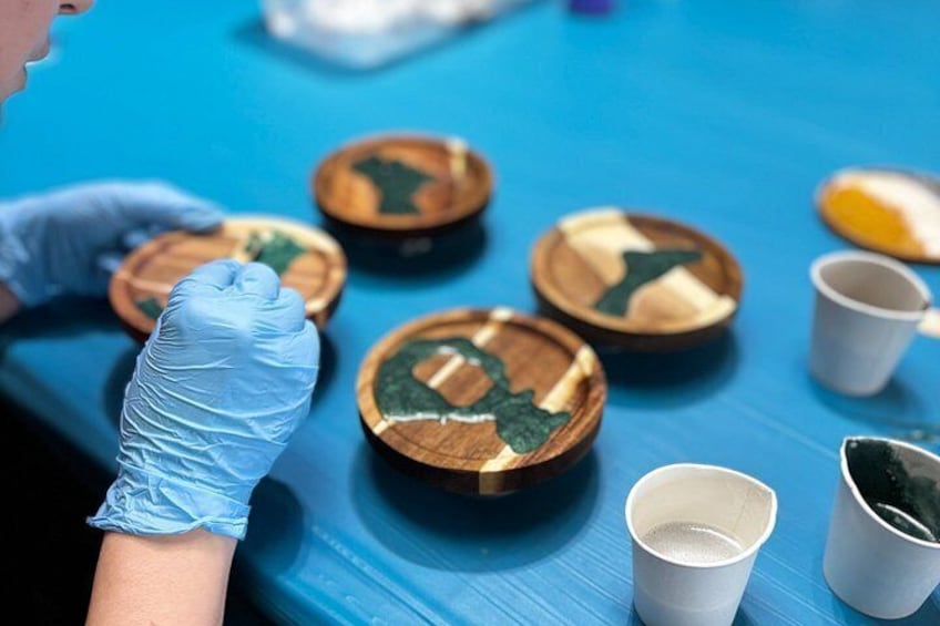 Siesta Key Resin Coaster Workshop 1