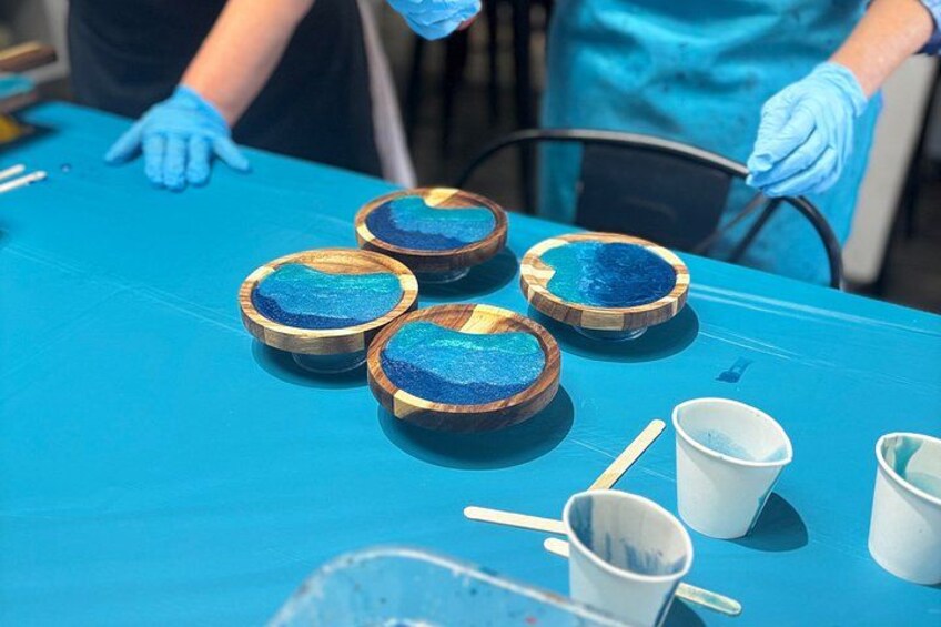 Siesta Key Resin Coaster Workshop 3