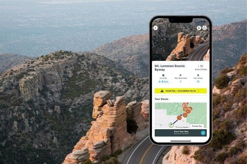 Self Guided Mt. Lemmon Scenic Byway Driving Tour 1