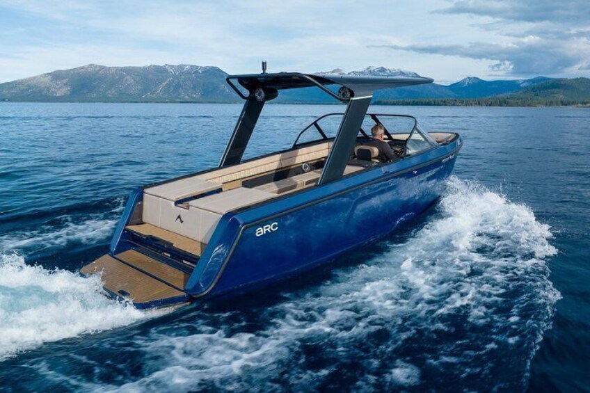 25ft Private Fully Electric Boat Charter on South Lake Tahoe 1