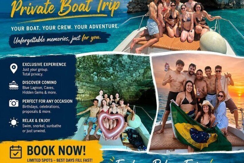 Private Boat Trip Blue Lagoon and Gozo Island 3
