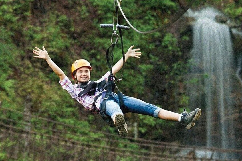 7 Line Waterfall Canopy Zipline Course 2