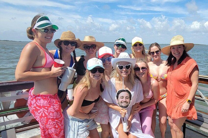 Private Tiki Boat Beach from Tybee Island Swim and Chill 3