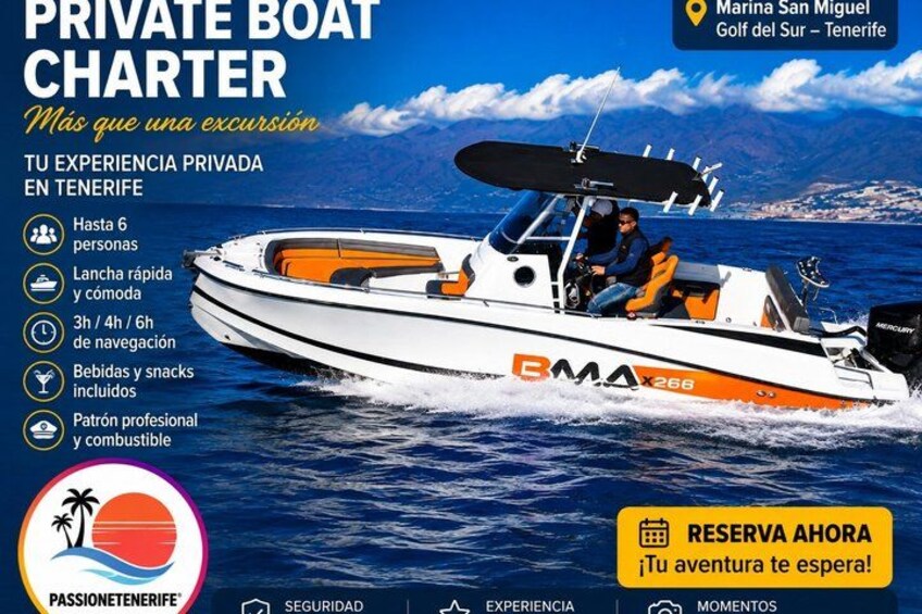 Private Boat Tour in Tenerife South 1