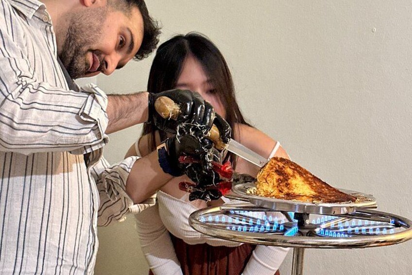 Turkish Sweet Cheese Pastry Künefe Workshop at a Local Home 1