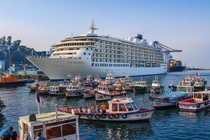 Transfer to San Antonio port with Valparaiso & Casablanca tour 1