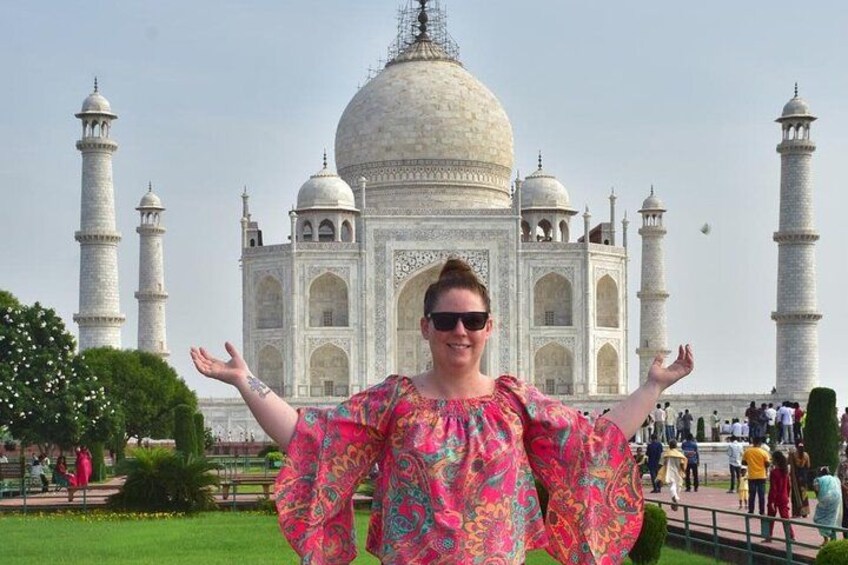 Soaking in the beauty of the Taj during a guided tour 2