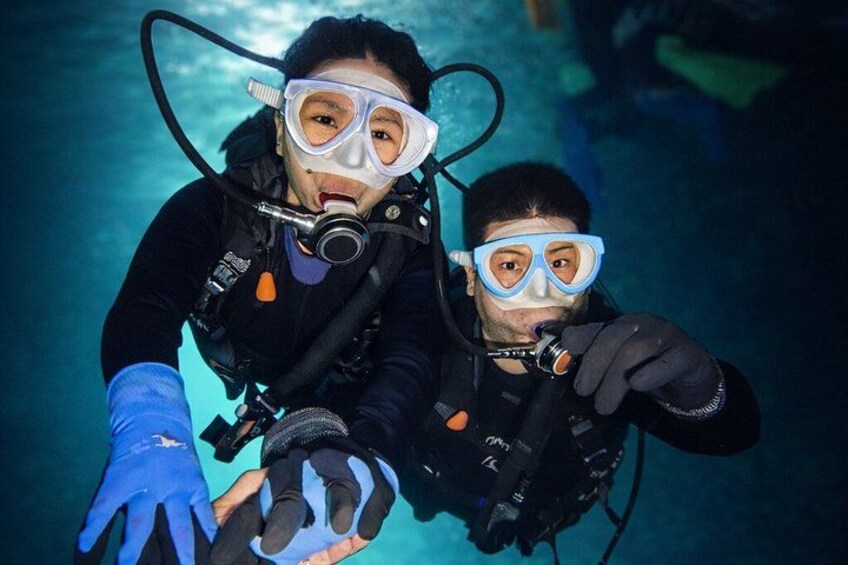 Try Scuba Diving diving at the Blue Cave in Onna Village, Okinawa 1