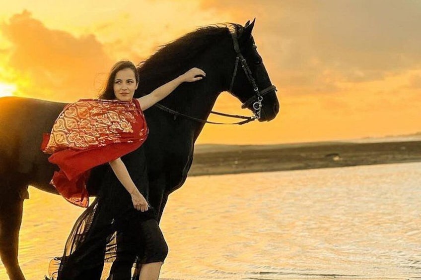 sunset shooting horse ride 1