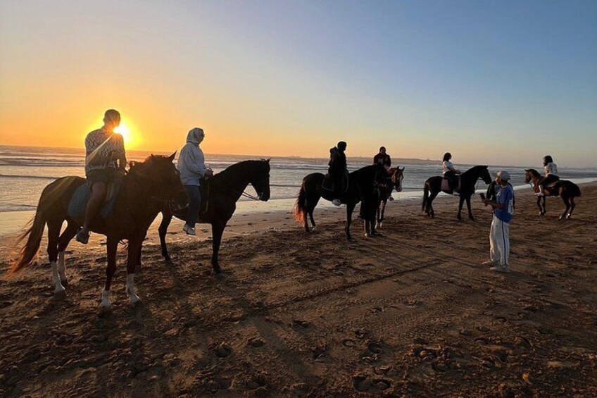 Enjoying sunset ride with your family in Essaouira beach 3