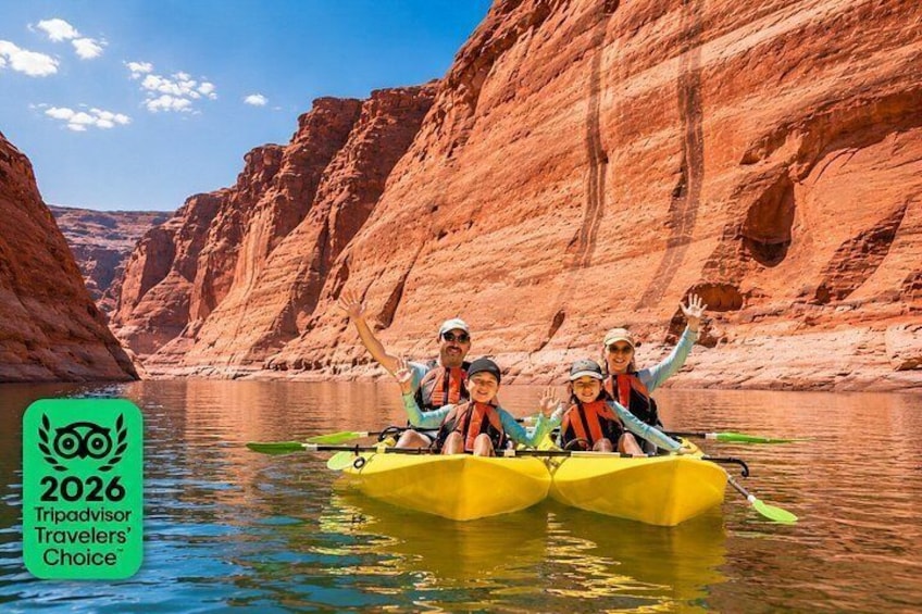 Lake Powell Kayak and Water Antelope Canyon Hike Guided Tour 4