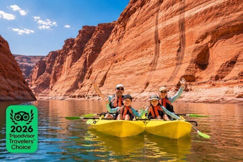 Lake Powell Kayak and Water Antelope Canyon Hike Guided Tour 1