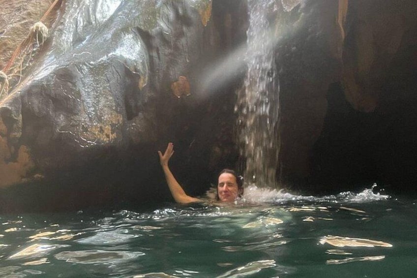 Shared Tour to Wadi Shab Hike, Swim, Cave, Sinkhole & Fins Beach 1