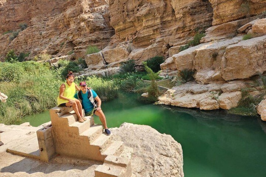 Shared Tour to Wadi Shab Hike, Swim, Cave, Sinkhole & Fins Beach 3