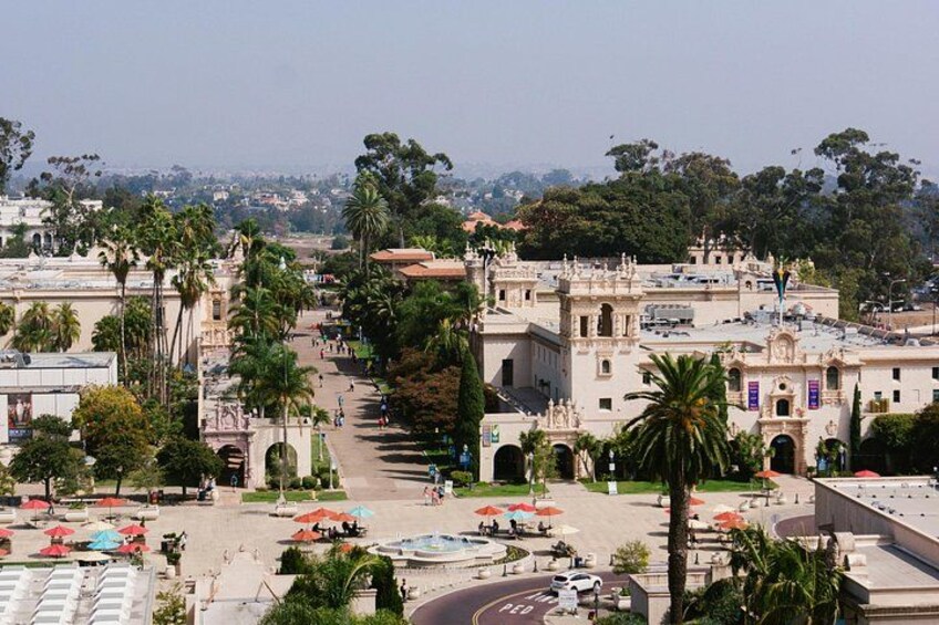 The park is 1,200 acres and is full of museums, theaters, restaurants, and the San Diego Zoo. 2