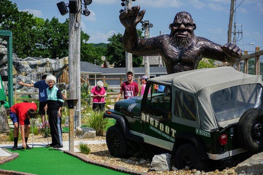 Enjoy 18 Holes of Bigfoot Themed Mini Golf 3