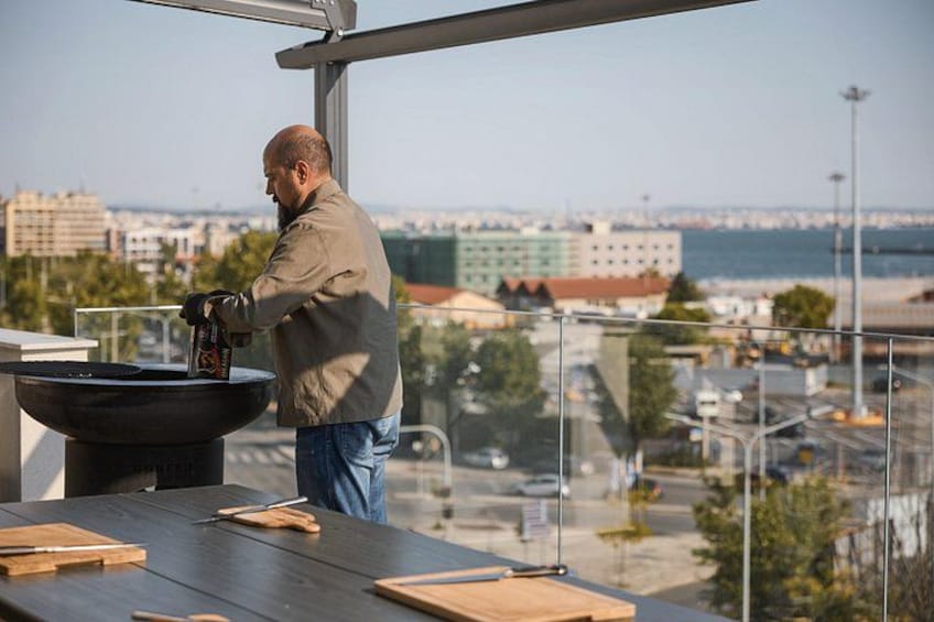Thessaloniki Cooking and Wine Tasting with Dockside Views 3