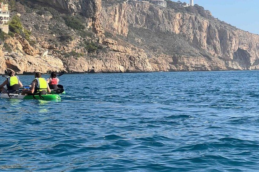 Kayak Granadella Guided Tour in its caves and Cala en Caló 2