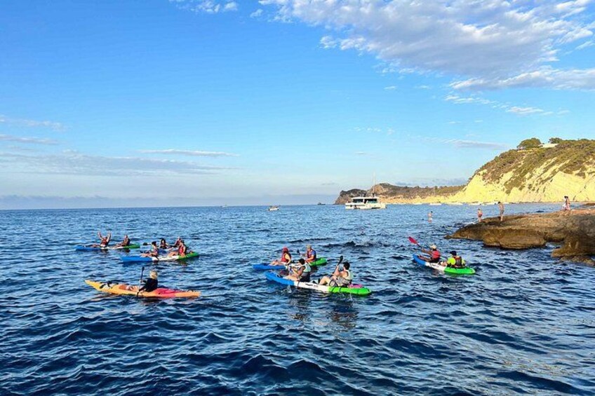 Kayak Granadella Guided Tour in its caves and Cala en Caló 2