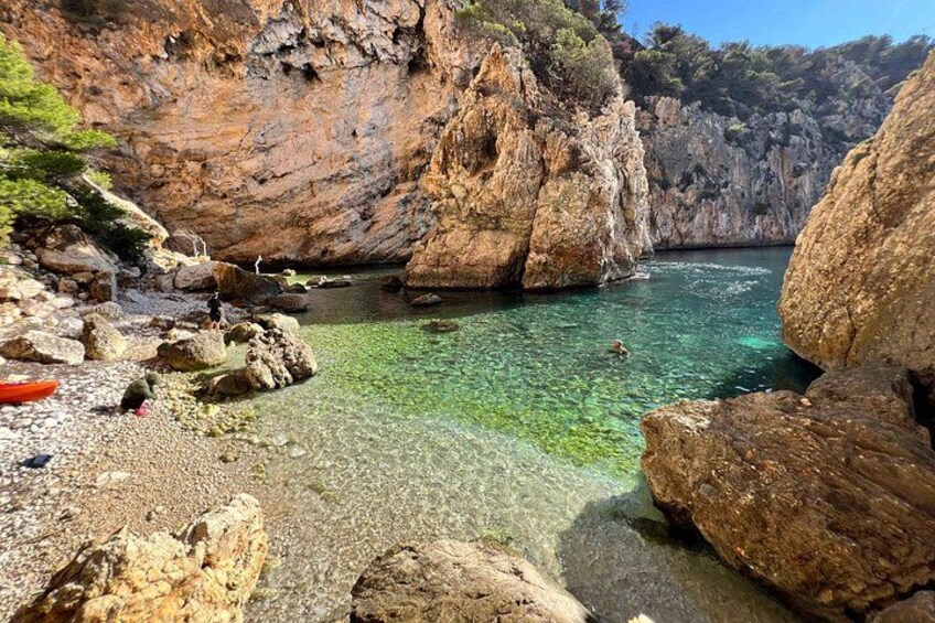 Kayak Granadella Guided Tour in its caves and Cala en Caló 4