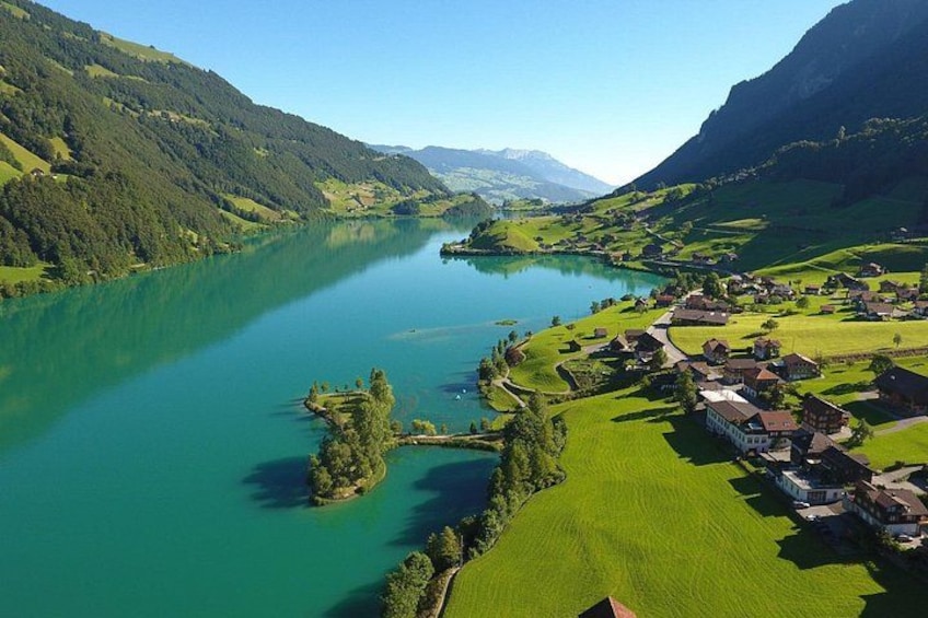 From Bern: Swiss Alps, Lauterbrunnen, Beatus Caves Small Group 3