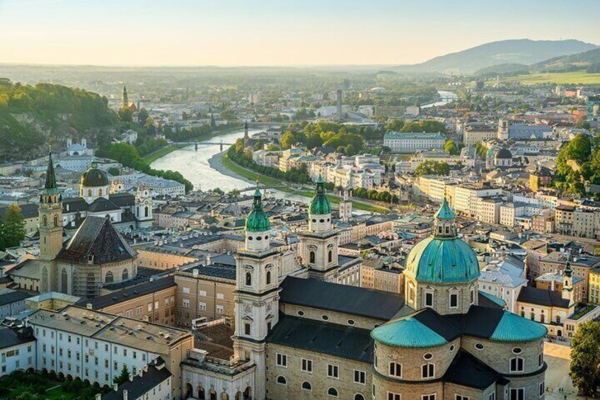 View of Salzburg and the Danube from the castle wall 4