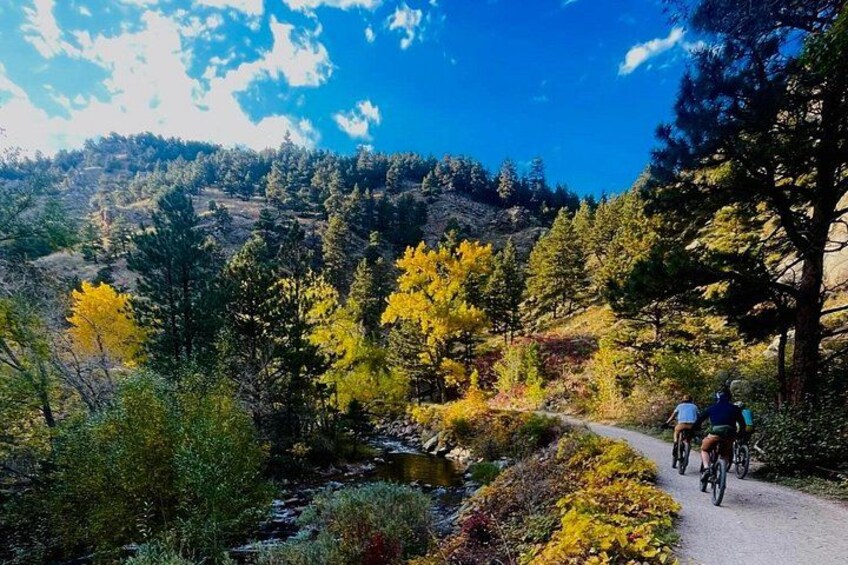 Ride the bike path into the always scenic Boulder Canyon. 1