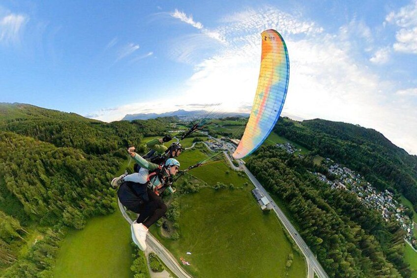 Top Action Tandem Paragliding in Salzburg Gaisberg 5